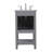 19'' Single Bathroom Vanity with Carrara Marble Top-603918274