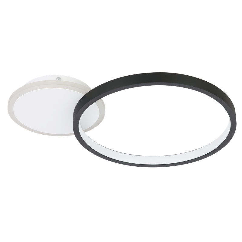 Mannox LED Flush Mount, Black