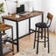 Marcel Upholstered Counter Stool with Metal Frame