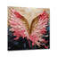 Keiri - ailes d'ange roses et dorées - spirales abstraites, art mural acrylique-424834581