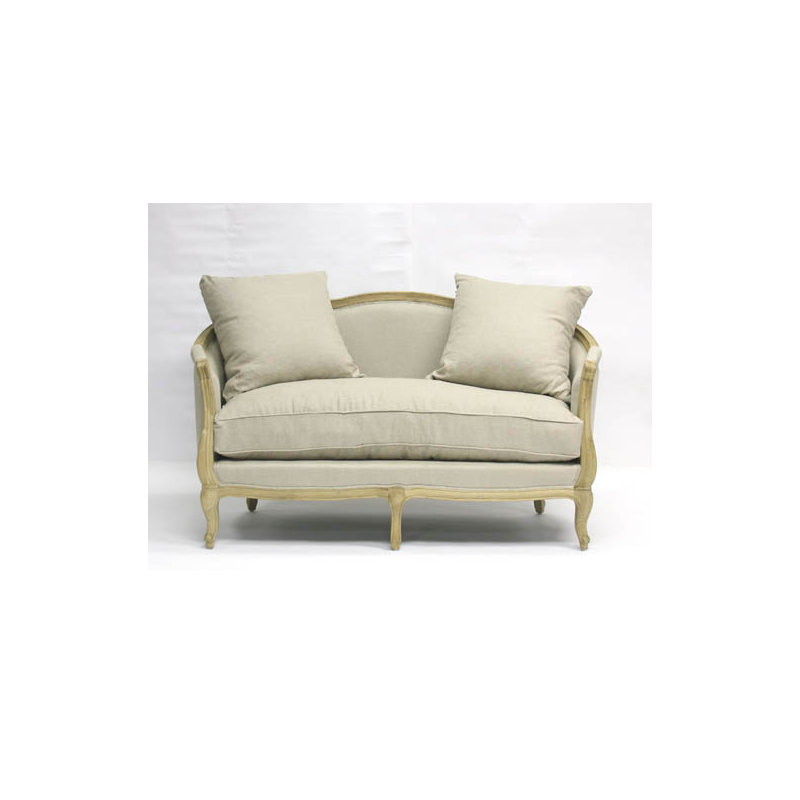 Maison Loveseat, Natural Linen