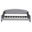 Lit de jour simple gris avec structure en bois stable et aucun sommier tapissier-1196718708
