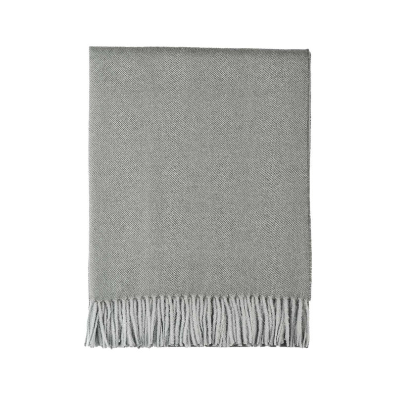 Iron Ore Gray Organic Wool Baby Throw Blanket
