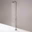 Système de douche d'extérieur 85 po en acier inoxydable avec douche à main et poignée à levier triple-112517179