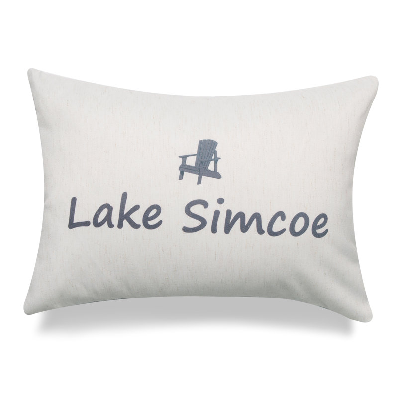 Lakes Throw Pillow, No Fill