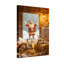 Noël, père Noël, renne, grange, scène hivernale-551166585