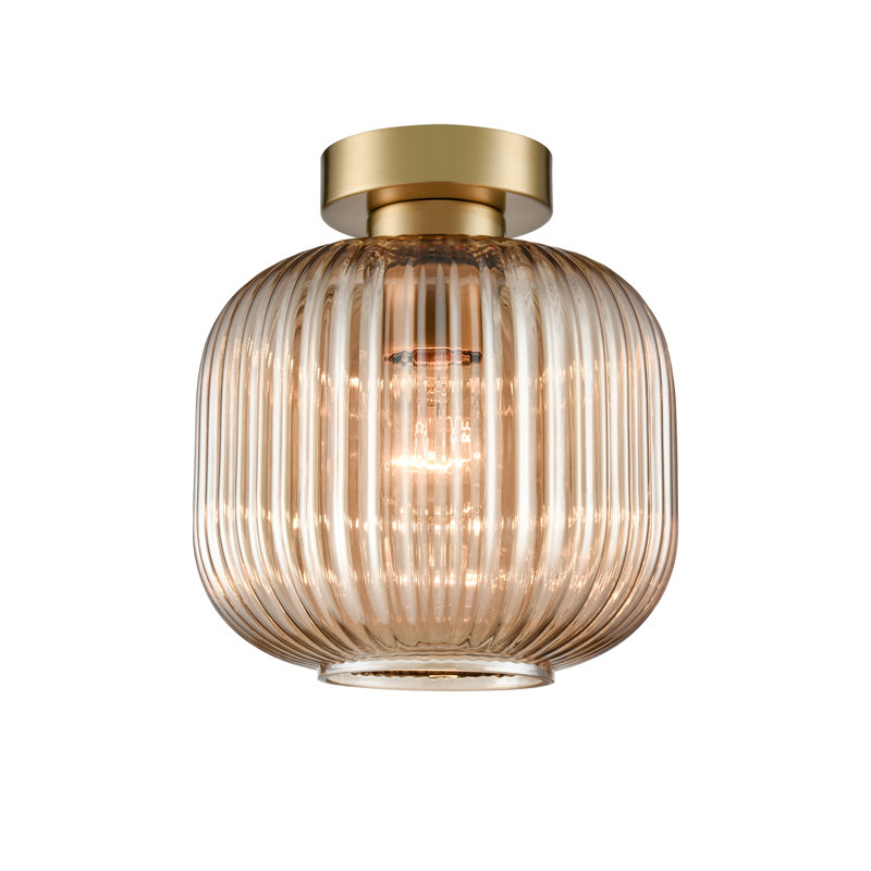 Alixia Flush Mount, Brass