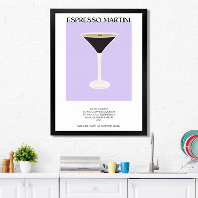 Espresso Martini Cocktail Recipe - Cocktails Wall Art Living Room