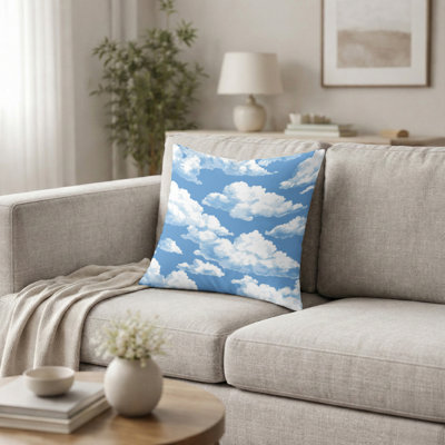 Coussin French Country - Coussin imprimé nuage blanc