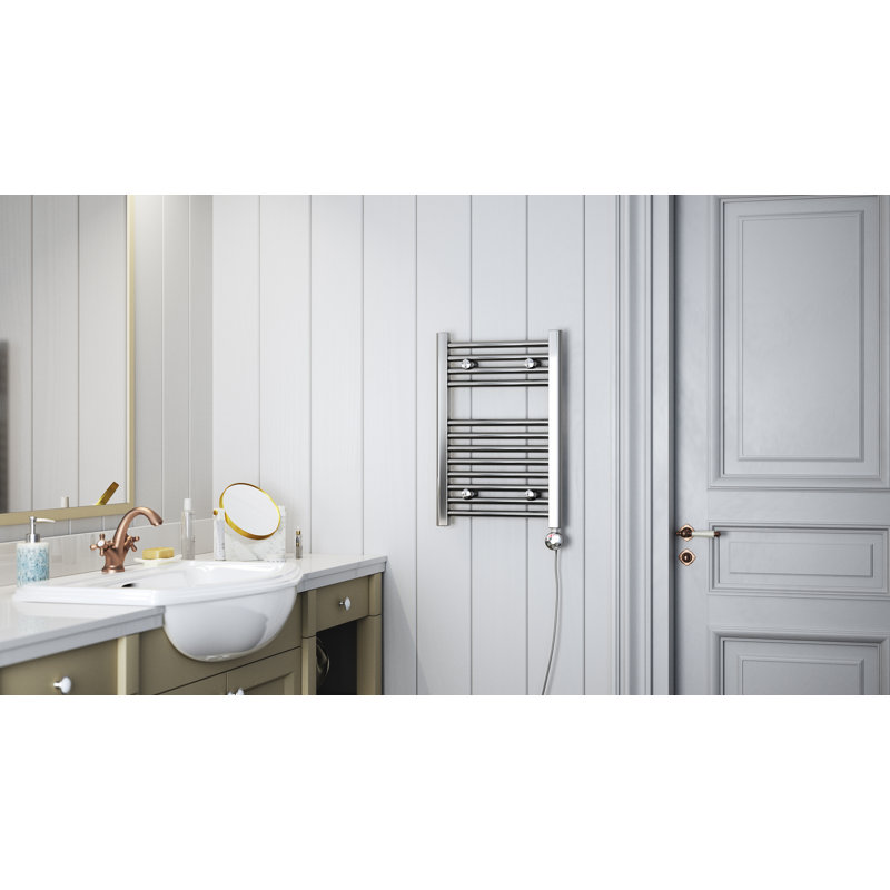 Leo (wih MEG) Adjustable Temperature Electric Towel Rail, 600cm H x 40cm W x 90cm D