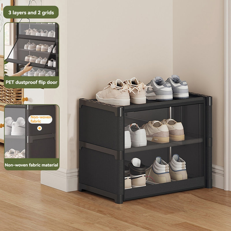 Range-chaussures multicouche anti-poussière - Range-chaussures simple