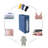 Fabric Rolling Laundry Hamper with Handles-1070012999