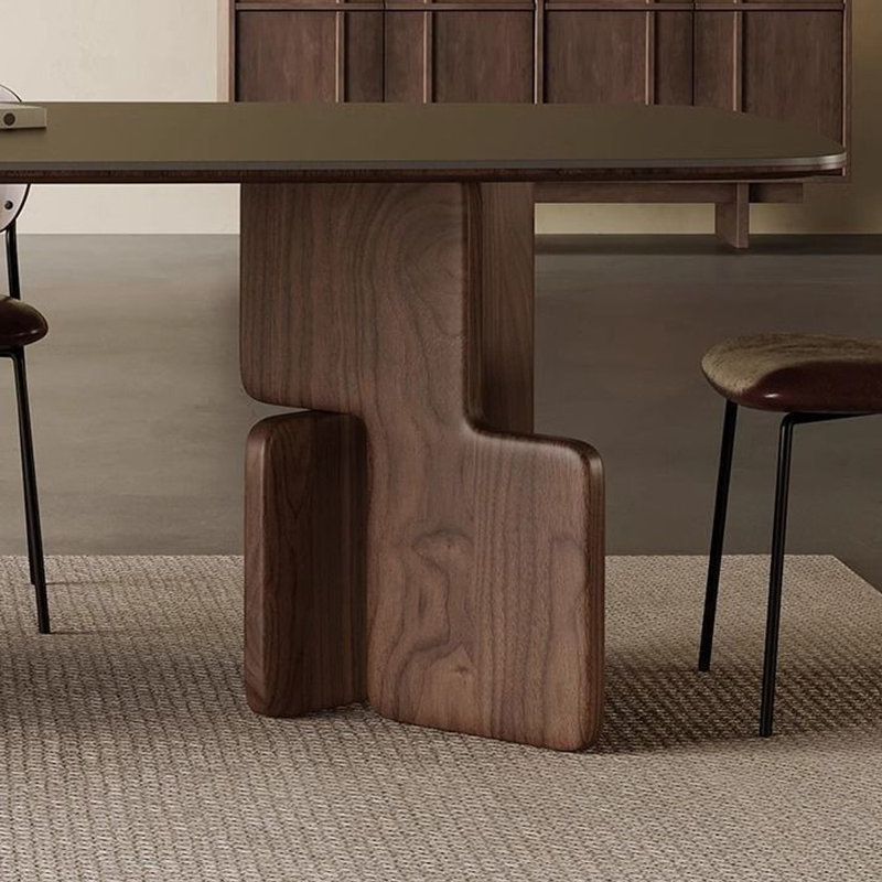 French minimalist dining table, 29.53"H x 55.12"L x 31.5"W