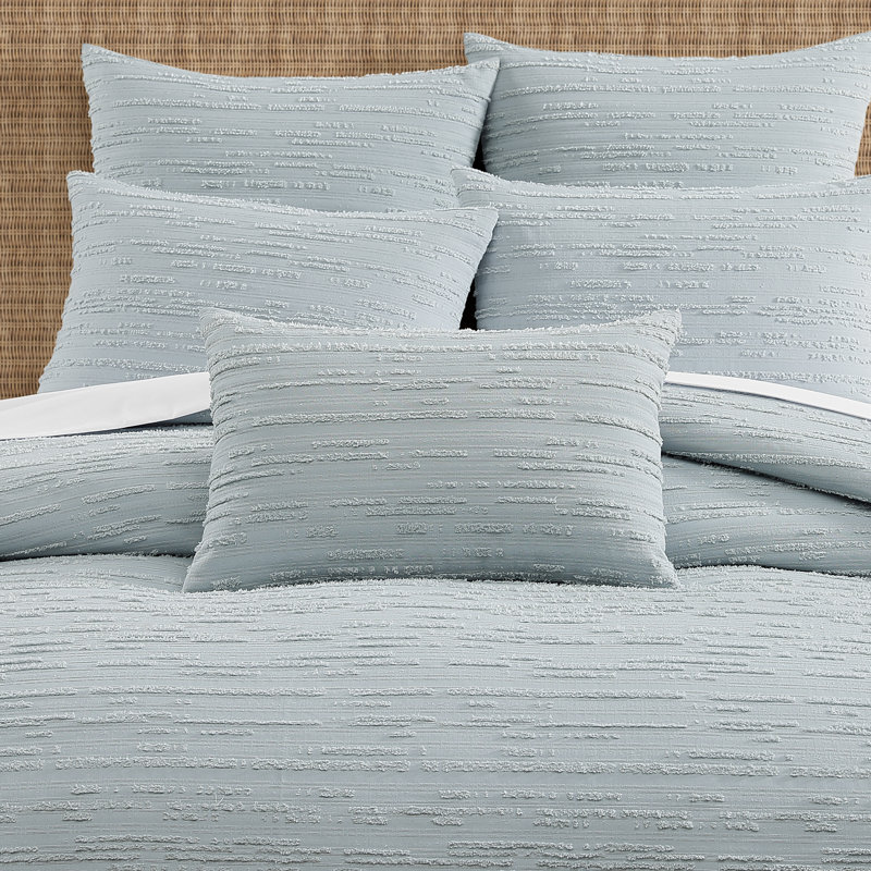 OREILLER DÉCORATIF OSLO AQUA BOUDOIR, Rectangle H 14 po x l 22 po