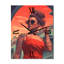 Summer Babe en rouge avec lunettes de soleil - horloge murale-99634320