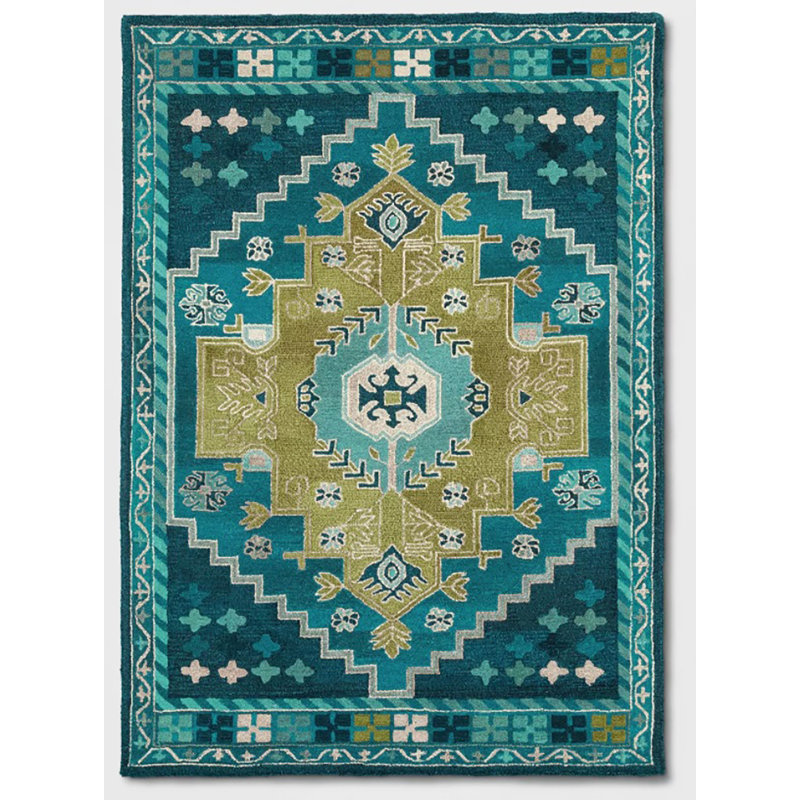 Wool Abstract Indoor Rug