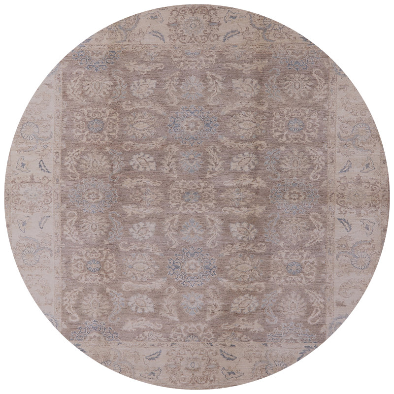 Shallotte Oriental Indoor Rug, Round 4'