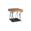 Atlas Side Table, Chamcha Wood/Metal, Natural