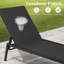  Chaise longue et chaises longues inclinables en métal Blevens-1263258013