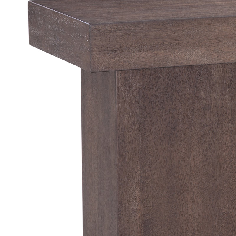 Console en bois massif 48 po Padula, Brun