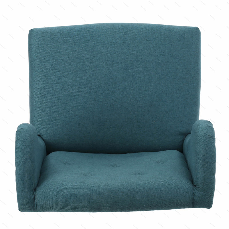 Fauteuil à oreilles Andren, Tissu sarcelle