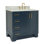 ARIEL TAYLOR 37 IN RIGHT OFFSET SINGLE OVAL SINK VANITY