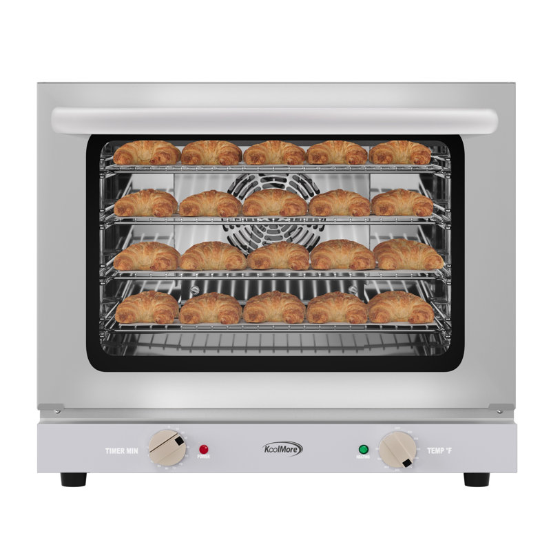 Countertop Convection Oven for Half-Size Pans with 4 Racks and 2800W of Power in Stainless-Steel - 208/240V, 2.3 cu. ft.