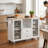 Kitchen Island with Locking Wheels, Portable Rolling Kitchen Island Cart