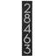 Plaque d'adresse verticale flottante 4 po (5 chiffres)-41299916-41299674-41303812