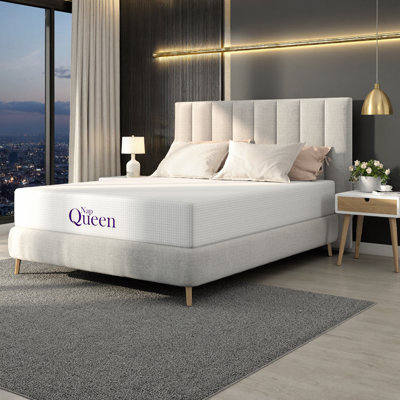 LUMERIS 12 Inch Full Size Memory Foam Mattress with Charcoal Infusion and Silky Mesh Cover - Medium Firm Support for Stomach Sleepers, Easy Roll-Pack Setup