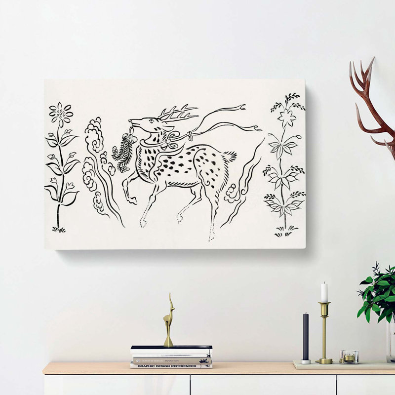 Stag Deer by Taguchi Tomoki - Wrapped Canvas, 50cm H x 76cm W x 3cm D