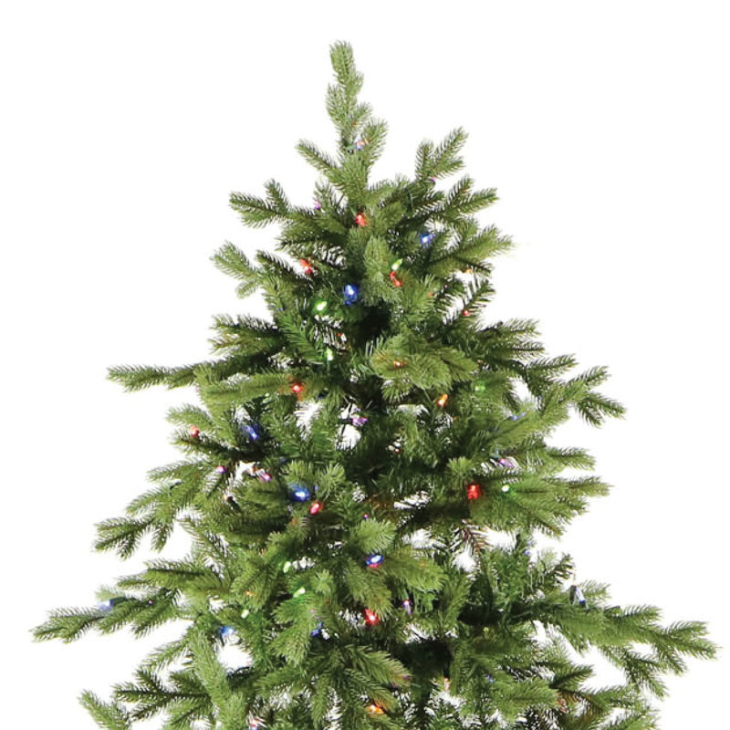Foxtail Pine 7.5' Green Pine Artificial Christmas Tree, 7.5ft, Pre-Lit