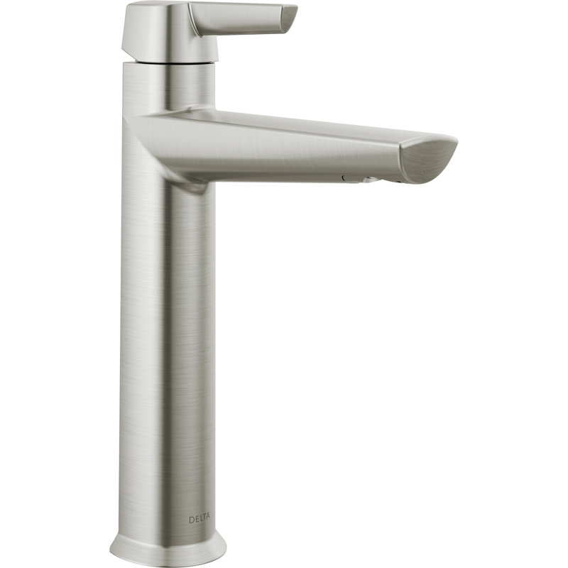 Robinet de salle de bain monotrou avec ensemble de drain Galeon, Acier inoxydable Lumicoat