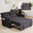 Sofa Bed Couch , Convertible Sofa Bed With Reclining Backrest And Side Pockets ,space-saving 3 In 1 Sleeper Sofa Couch Bed-129611112