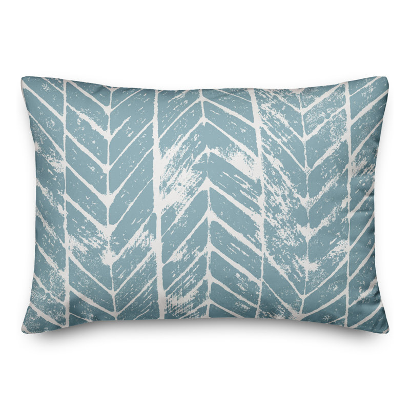 Geometric Throw Pillow, Blue