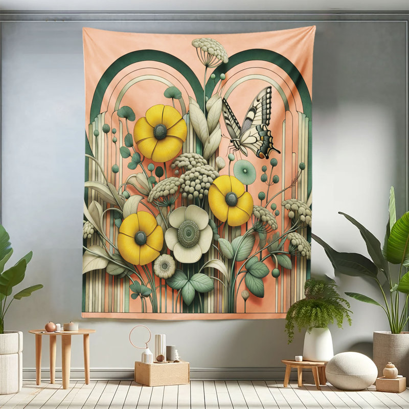 Tapisserie en microfibre, H 88 po x l 68 po
