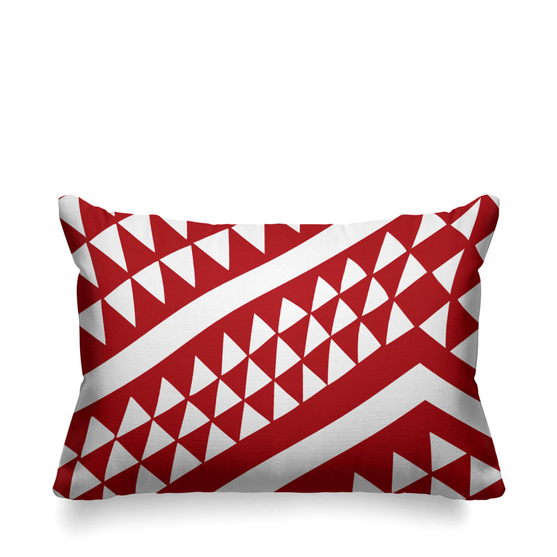 Housse de coussin d'extérieur carré et insert, Rouge, 15 po x 15 po