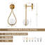 Ensemble de 2 appliques murales Modern Teardrop Modern
