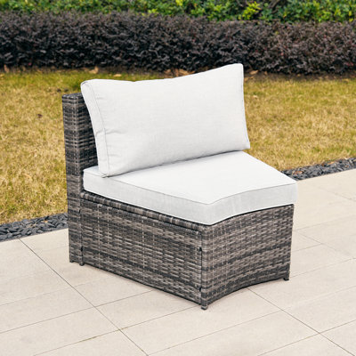 Metal Patio Chair With Cushions(Set Of 2)