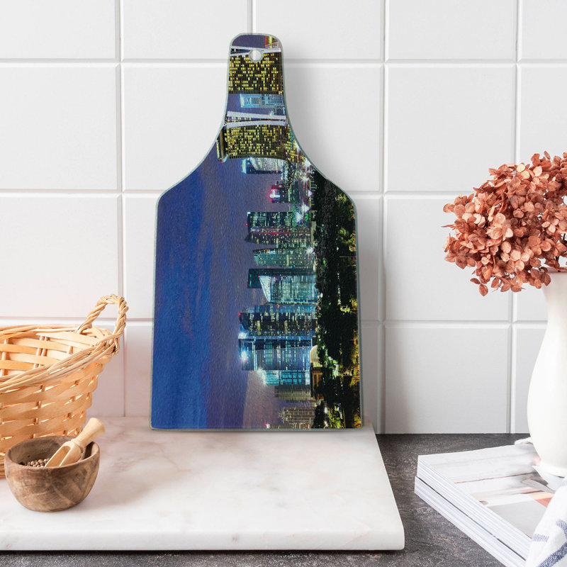 Multicolore planche à découper en verre trempé Ambesonne