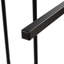 Lit plateforme simple en métal avec repose-pieds et pieds en bois - fixation, option de rangement sous le sommier, pas de sommier nécessaire, assemblage simple et stable, cadre noir et brun, fonctionnalité, surface, requis,