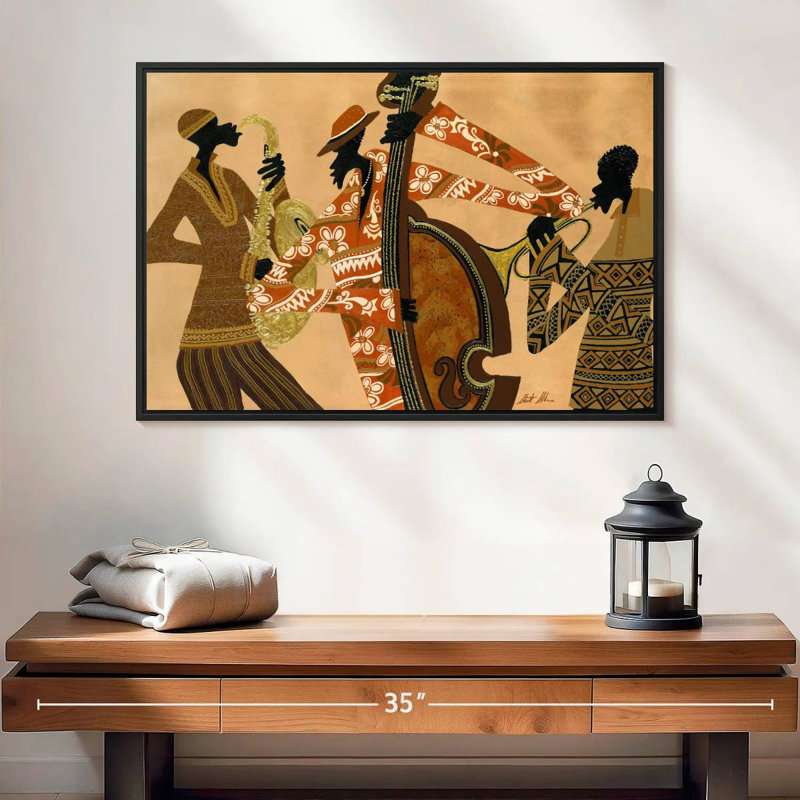 All That Jazz, 25 po x 17 po, Cadre flottant noir