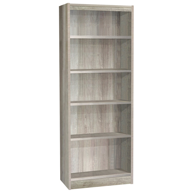 Brendaliz 182 cm H x 60 cm W Standard Bookcase, Grey Nebraska