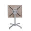 Grosfillex X-One Black Small Folding Table Base
