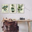 "Modern Forest Plant", ensemble de 3 impressions sur bois-62775088-62775093
