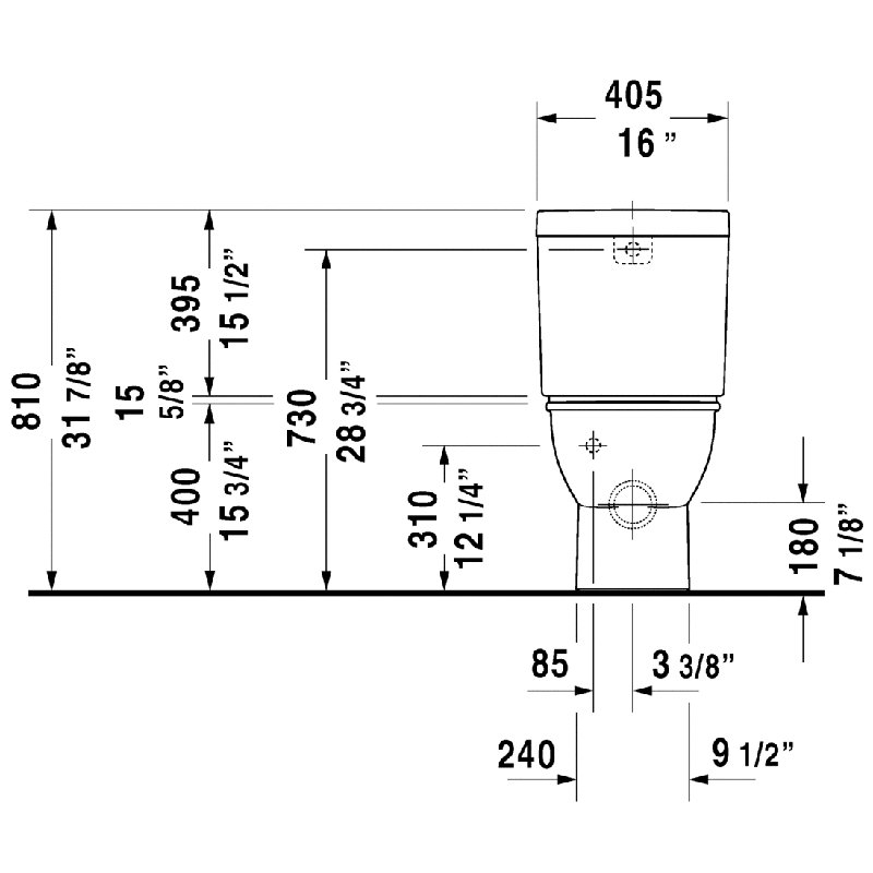 Cuvette de toilette Darling New