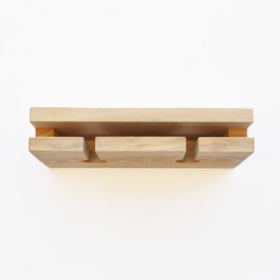 Spruce Solid Wood Accent Shelf with Live Edge