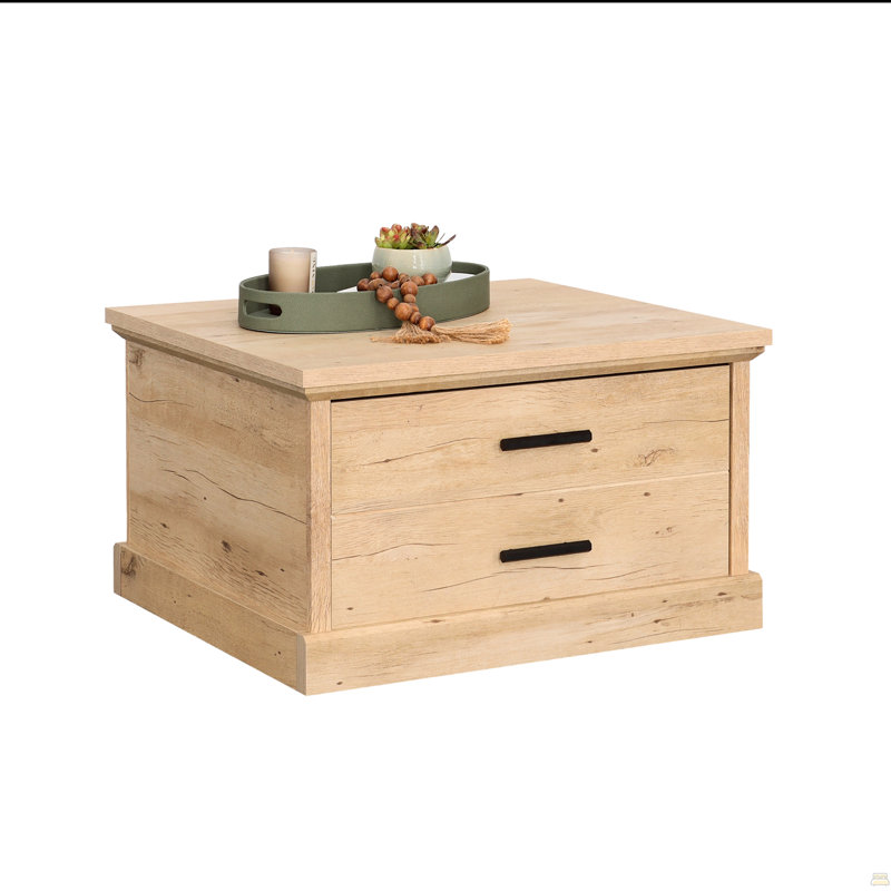 Coffee Table With Spacious Drawer, Natural