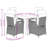 Vidaxl Patio Dining Set With Cushions Poly Rattan, Square Table-124239594-124239603-124239605