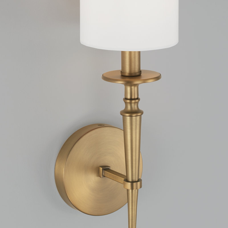 Eastbourne 1 - Light Dimmable Wallchiere, Aged Brass